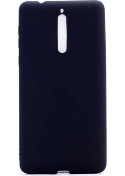 Nokia 8 Mat Premium Silikon Kılıf - Siyah