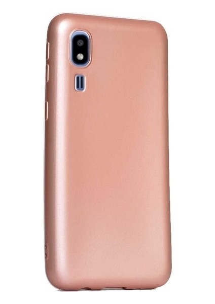 Samsung Galaxy A2 Core Kılıf Mat Premium Silikon Kılıf - Rose + Nano Ekran Koruyucu