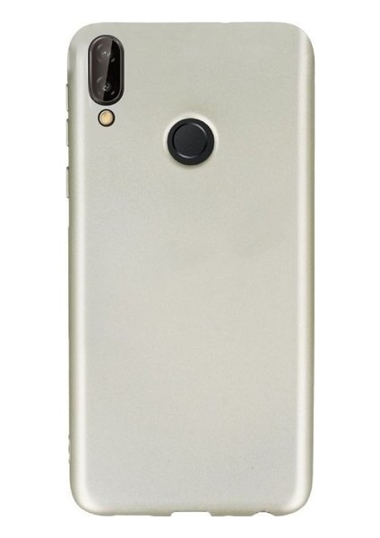 Samsung Galaxy A20 Kılıf Mat Premium Silikon Kılıf - Gold