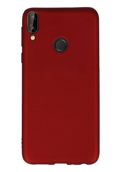 Samsung Galaxy A20 Kılıf Mat Premium Silikon Kılıf - Kırmızı + Cam Ekran Koruyucu