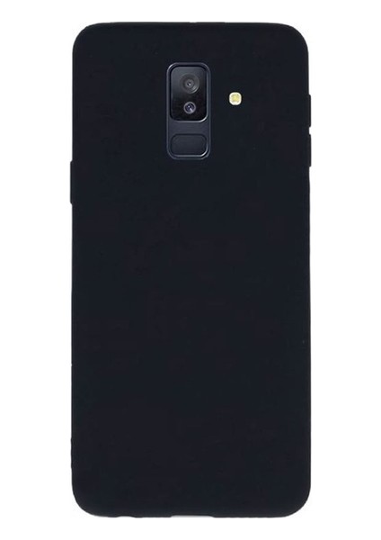 Samsung Galaxy A6 Plus Mat Premium Silikon Kılıf - Siyah