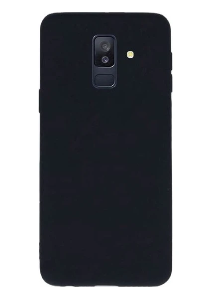 Tekno Grup Samsung Galaxy A6 Plus Mat Premium Silikon Kılıf - Siyah