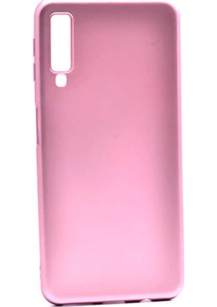 Samsung Galaxy A7 2018 Mat Premium Silikon Kılıf - Rose + Nano Ekran Koruyucu