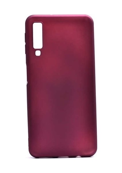 Samsung Galaxy A70 Kılıf Mat Premium Silikon Kılıf - Bordo