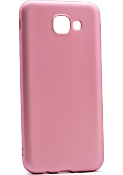 Samsung Galaxy A8 2016 Mat Premium Silikon Kılıf - Rose + Cam Ekran Koruyucu