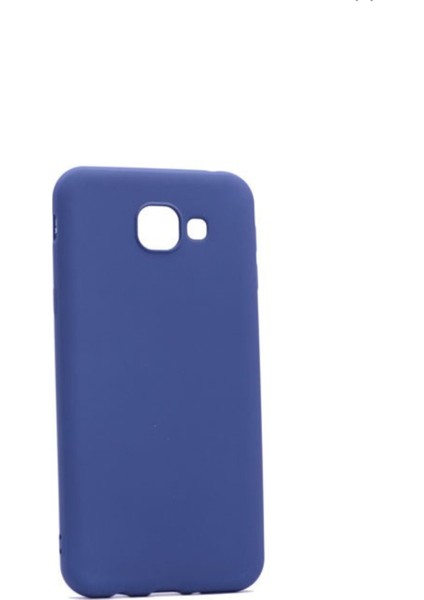 Samsung Galaxy A8 2016 Mat Premium Silikon Kılıf - Lacivert + Cam Ekran Koruyucu