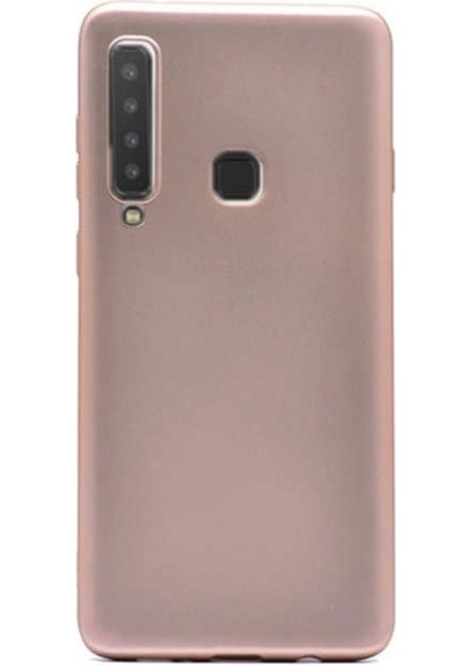 Samsung Galaxy A9 2018 Mat Premium Silikon Kılıf - Gold