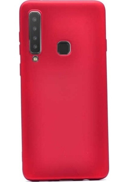 Samsung Galaxy A9 2018 Mat Premium Silikon Kılıf - Kırmızı