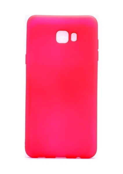 Samsung Galaxy C9 Pro Mat Premium Silikon Kılıf - Pembe + Nano Ekran Koruyucu