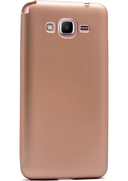 Tekno Grup Samsung Galaxy Grand Prime Mat Premium Silikon Kılıf - Gold