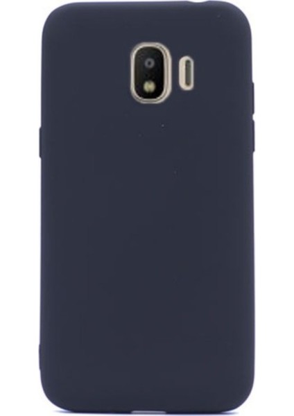 Samsung Galaxy J2 Mat Premium Silikon Kılıf - Siyah + Cam Ekran Koruyucu