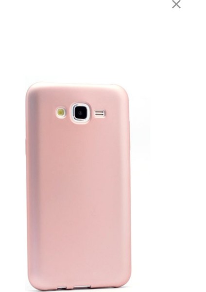 Samsung Galaxy J2 Mat Premium Silikon Kılıf - Rose + Cam Ekran Koruyucu