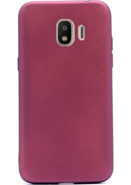 Samsung Galaxy J2 Mat Premium Silikon Kılıf - Bordo + Nano Ekran Koruyucu
