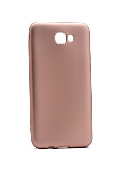 Samsung Galaxy J4 Core Mat Premium Silikon - Gold + Cam Ekran Koruyucu
