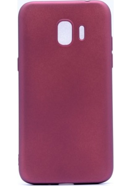 Samsung Galaxy J5 Mat Premium Silikon Kılıf - Bordo + Cam Ekran Koruyucu