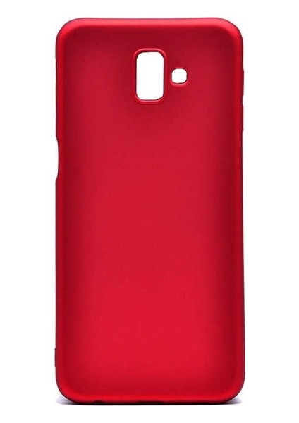 Samsung Galaxy J6 Mat Premium Silikon Kılıf - Kırmızı