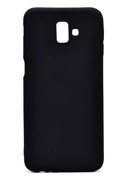 Samsung Galaxy J6 Mat Premium Silikon Kılıf - Siyah + Cam Ekran Koruyucu