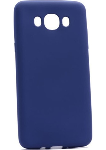 Samsung Galaxy J7 2016 Mat Premium Silikon Kılıf - Lacivert + Nano Ekran Koruyucu