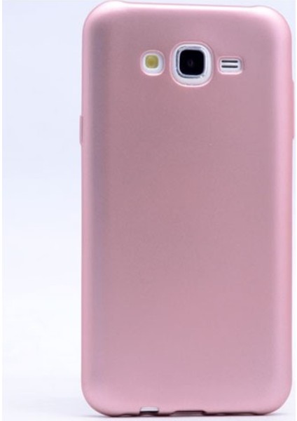 Samsung Galaxy J7 Mat Premium Silikon Kılıf - Rose + Cam Ekran Koruyucu