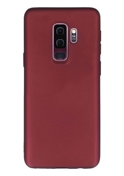 Samsung Galaxy J8 Mat Premium Silikon Kılıf - Bordo + Nano Ekran Koruyucu