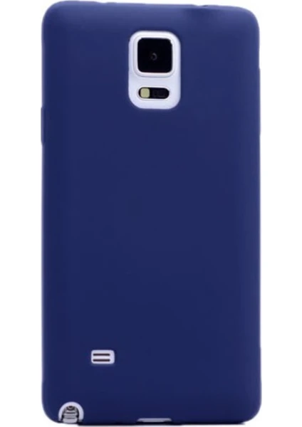 Tekno Grup Samsung Galaxy Note 4 Mat Premium Silikon Kılıf - Lacivert