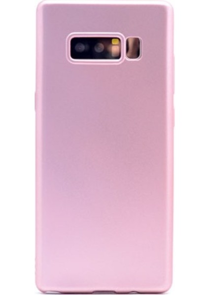 Samsung Galaxy Note 8 Mat Premium Silikon Kılıf - Rose + 360 Full Body Ekran Koruma (Ön-Arka)