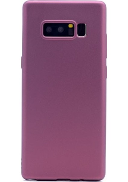 Samsung Galaxy Note 8 Mat Premium Silikon Kılıf - Bordo + Tam Kaplayan 6D Nano Ekran Koruyucu