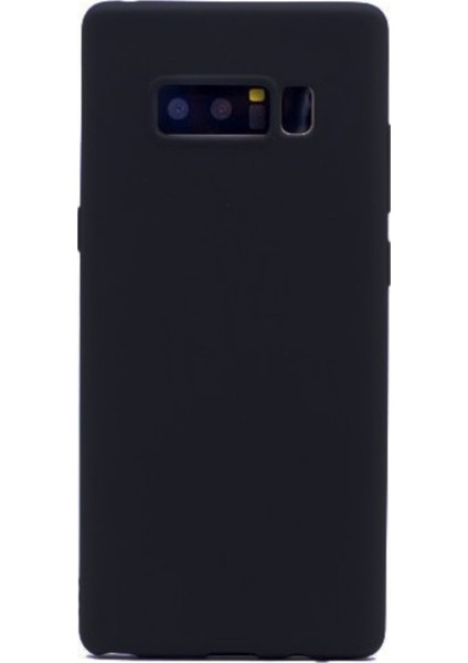 Samsung Galaxy Note 8 Mat Premium Silikon Kılıf - Siyah + Tam Kaplayan Cam Ekran Koruyucu