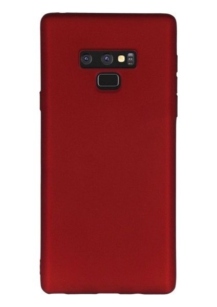 Samsung Galaxy Note 9 Mat Premium Silikon Kılıf - Kırmızı + 360 Full Body Ekran Koruma (Ön-Arka)
