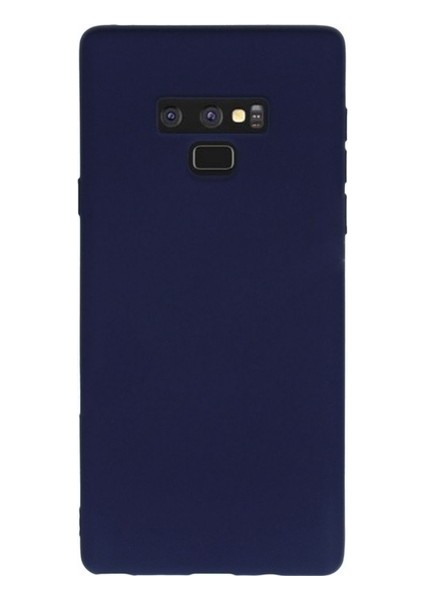 Samsung Galaxy Note 9 Mat Premium Silikon Kılıf - Lacivert + Tam Kaplayan 6D Nano Ekran Koruyucu