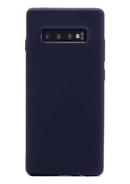 Samsung Galaxy S10 Mat Premium Silikon Kılıf - Siyah + Tam Kaplayan Cam Ekran Koruyucu