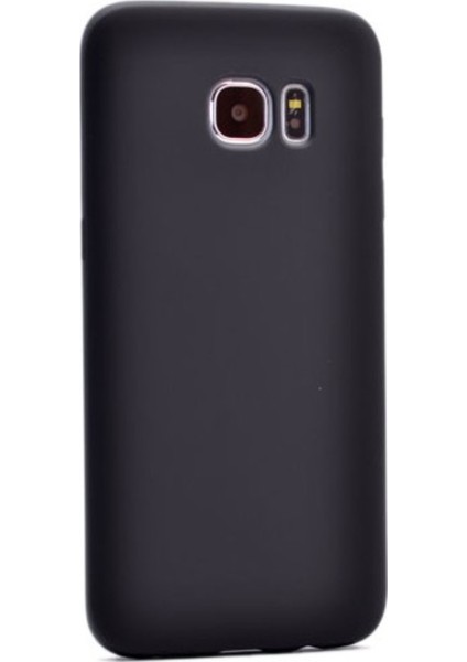 Samsung Galaxy S7 Edge Mat Premium Silikon Kılıf - Siyah + 360 Full Body Ekran Koruma (Ön-Arka)