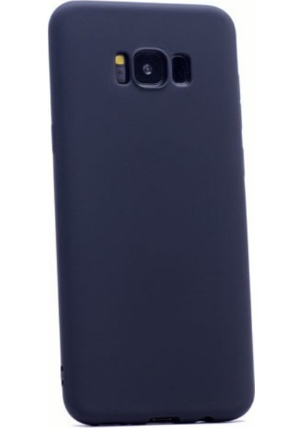Samsung Galaxy S8 Mat Premium Silikon Kılıf - Siyah + Tam Kaplayan Cam Ekran Koruyucu