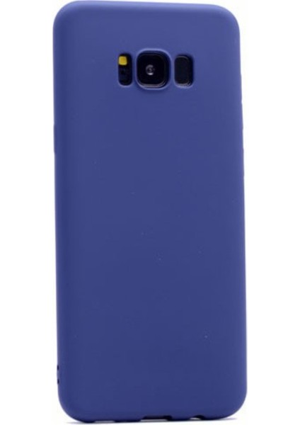 Samsung Galaxy S8 Plus Mat Premium Silikon Kılıf - Lacivert