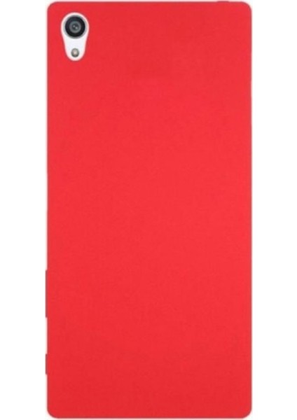 Sony Xperia Z5 Mat Premium Silikon Kılıf - Bordo + Nano Ekran Koruyucu