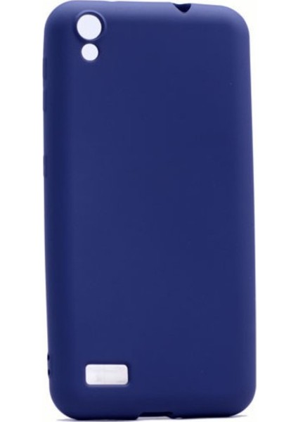 Vestel Venüs 5010 Mat Premium Silikon Kılıf - Lacivert + Cam Ekran Koruyucu