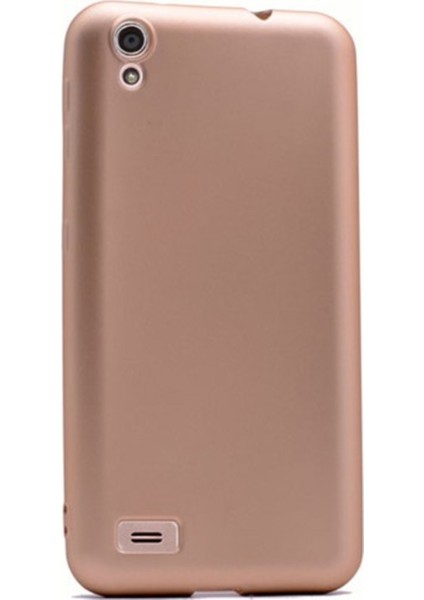 Vestel Venüs 5040 Mat Premium Silikon Kılıf - Gold + Nano Ekran Koruyucu