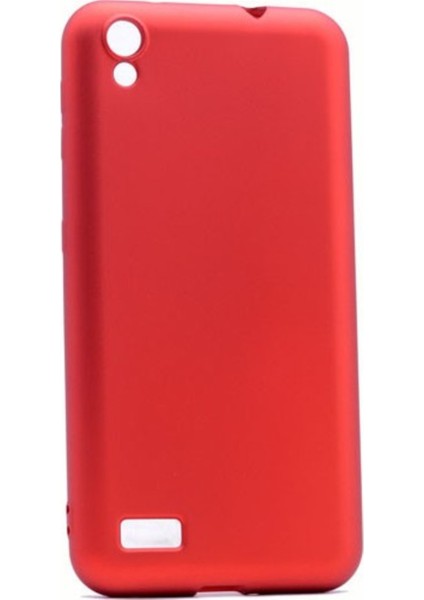 Vestel Venüs 5040 Mat Premium Silikon Kılıf - Kırmızı + Nano Ekran Koruyucu