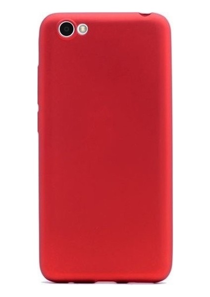 Vestel Venüs E2 Plus Kılıf Mat Premium Silikon Kılıf - Kırmızı + Nano Ekran Koruyucu