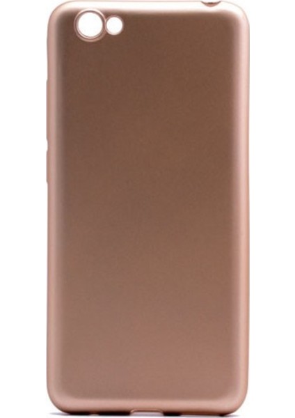 Vestel Venüs E3 Mat Premium Silikon Kılıf - Gold + Cam Ekran Koruyucu