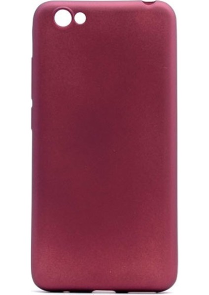 Vestel Venüs E3 Mat Premium Silikon Kılıf - Bordo + Cam Ekran Koruyucu