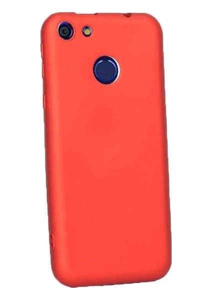 Vestel Venüs E4 Kılıf Mat Premium Silikon Kılıf - Kırmızı