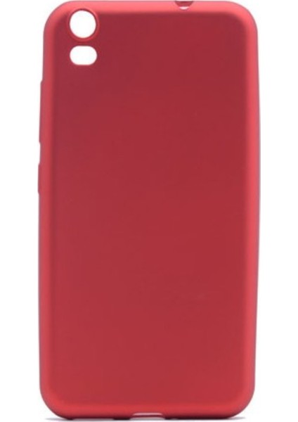 Vestel Venüs V5 Mat Premium Silikon Kılıf - Kırmızı + Nano Ekran Koruyucu