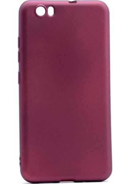 Vestel Venüs Z10 Mat Premium Silikon Kılıf - Bordo + Nano Ekran Koruyucu