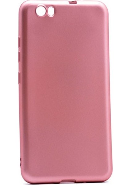 Vestel Venüs Z10 Mat Premium Silikon Kılıf - Rose + Nano Ekran Koruyucu