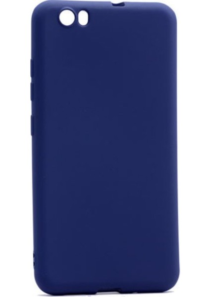 Vestel Venüs Z10 Mat Premium Silikon Kılıf - Lacivert + Nano Ekran Koruyucu