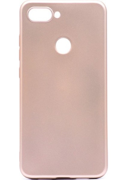 Xioami Mi 8 Lite Mat Premium Silikon Kılıf - Gold + Nano Ekran Koruyucu
