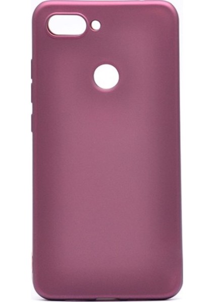 Xioami Mi 8 Lite Mat Premium Silikon Kılıf - Bordo + Tam Kaplayan 6D Nano Ekran Koruyucu