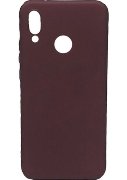 Xioami Mi 8 Mat Premium Silikon Kılıf - Bordo + Nano Ekran Koruyucu