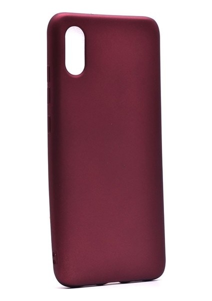 Xioami Mi 8 Pro Kılıf Mat Premium Silikon Kılıf - Bordo + Nano Ekran Koruyucu
